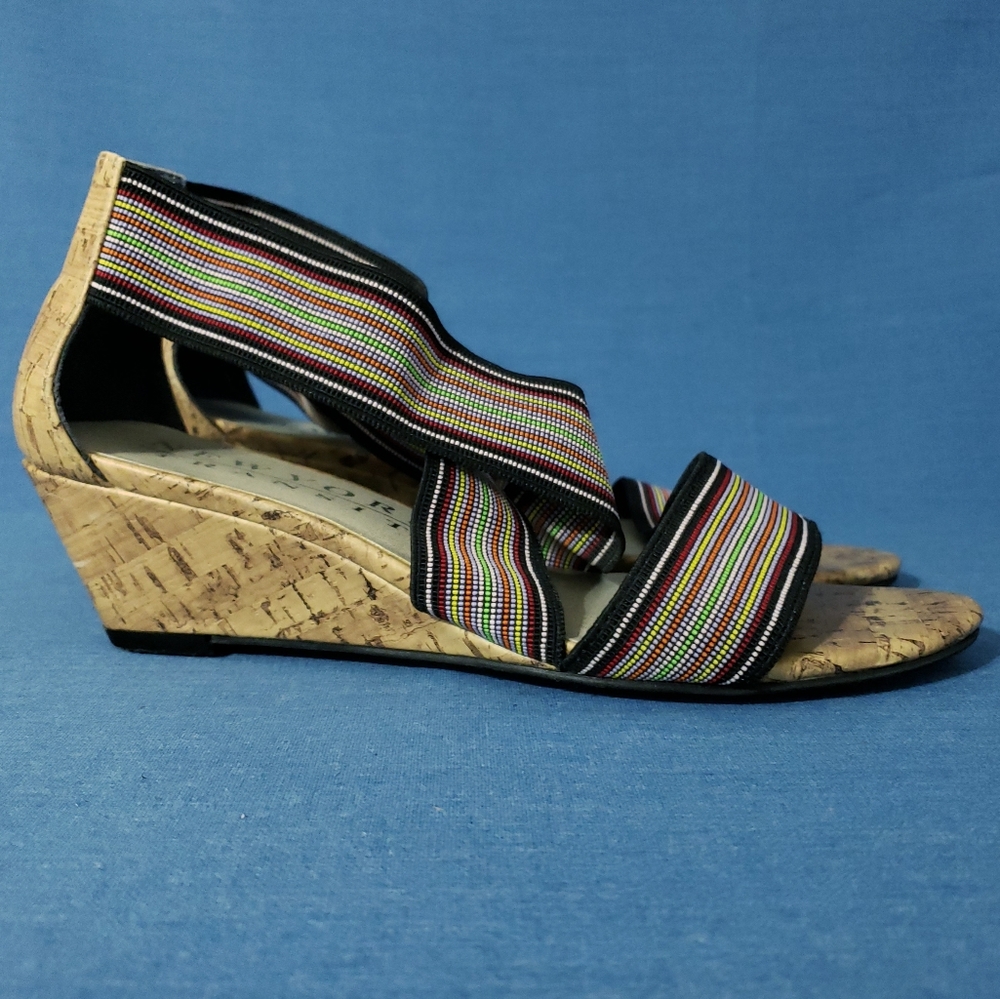 NEW YORK TRANSIT Strap wedges